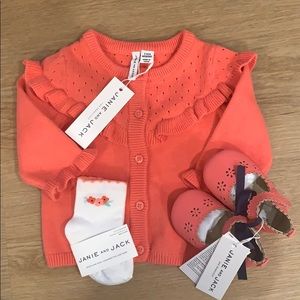 Janie and Jack Sweater socks and shoes